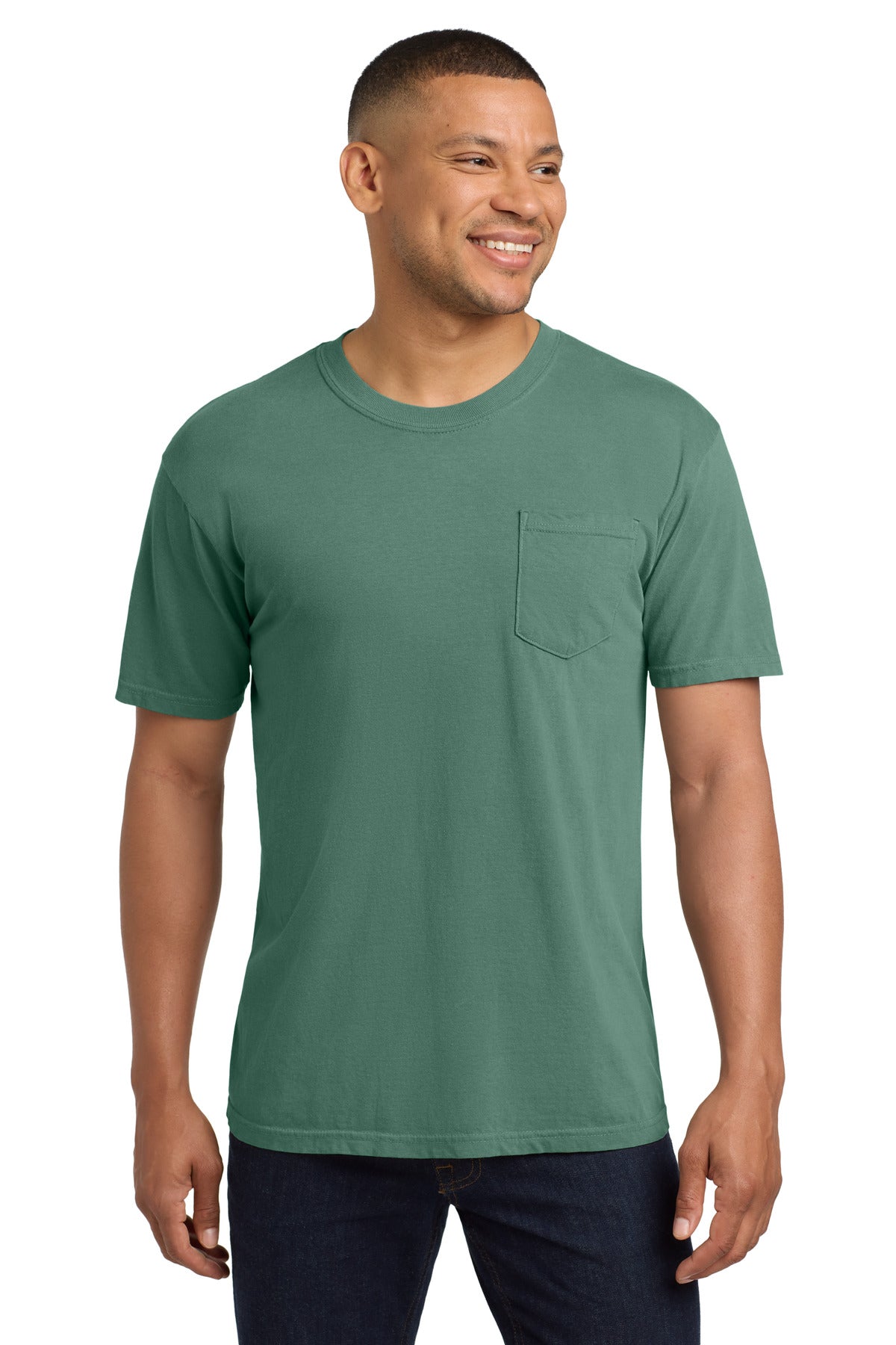 COMFORT COLORS  Heavyweight Ring Spun Pocket Tee. 6030 - Light Green