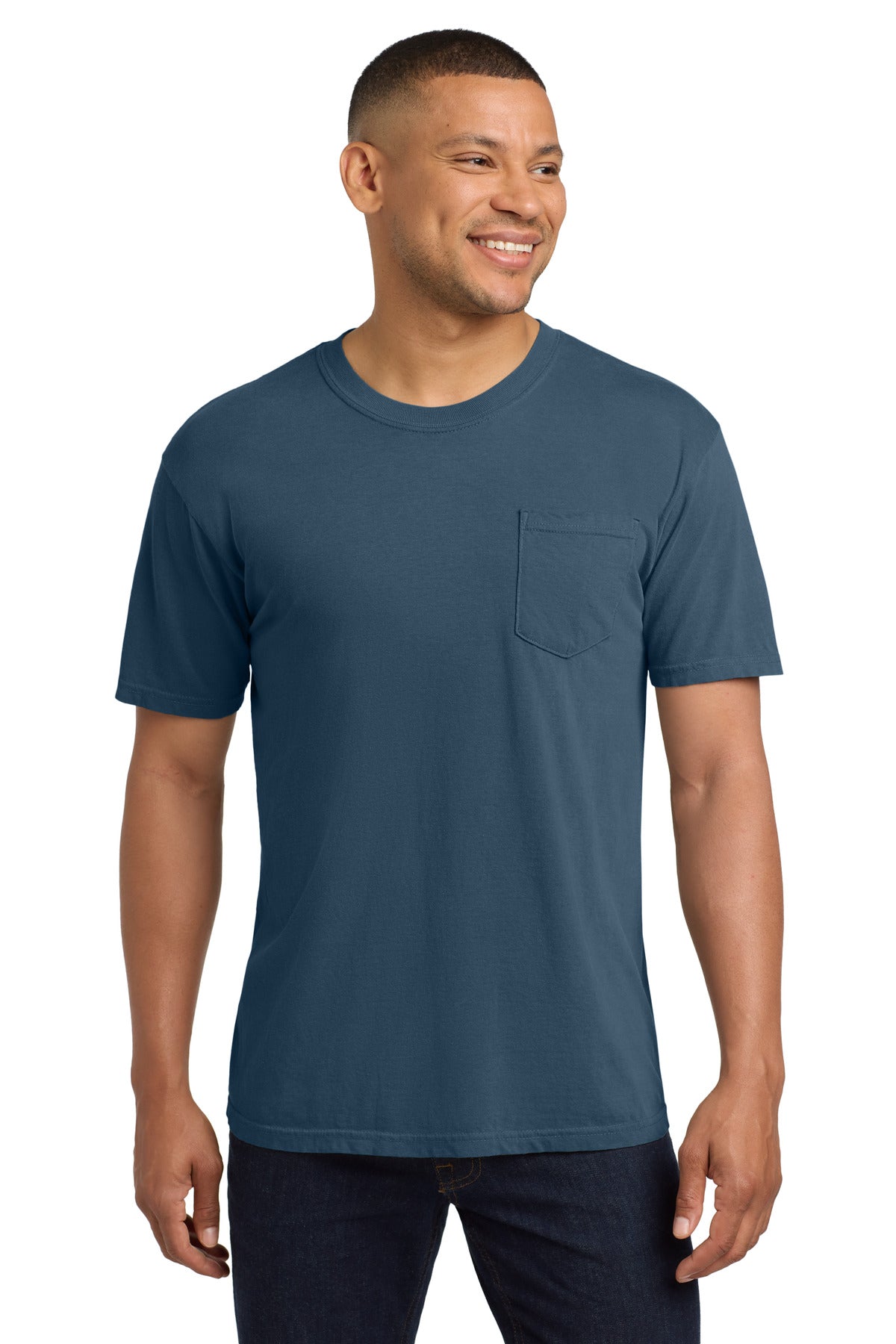 COMFORT COLORS  Heavyweight Ring Spun Pocket Tee. 6030 - Midnight
