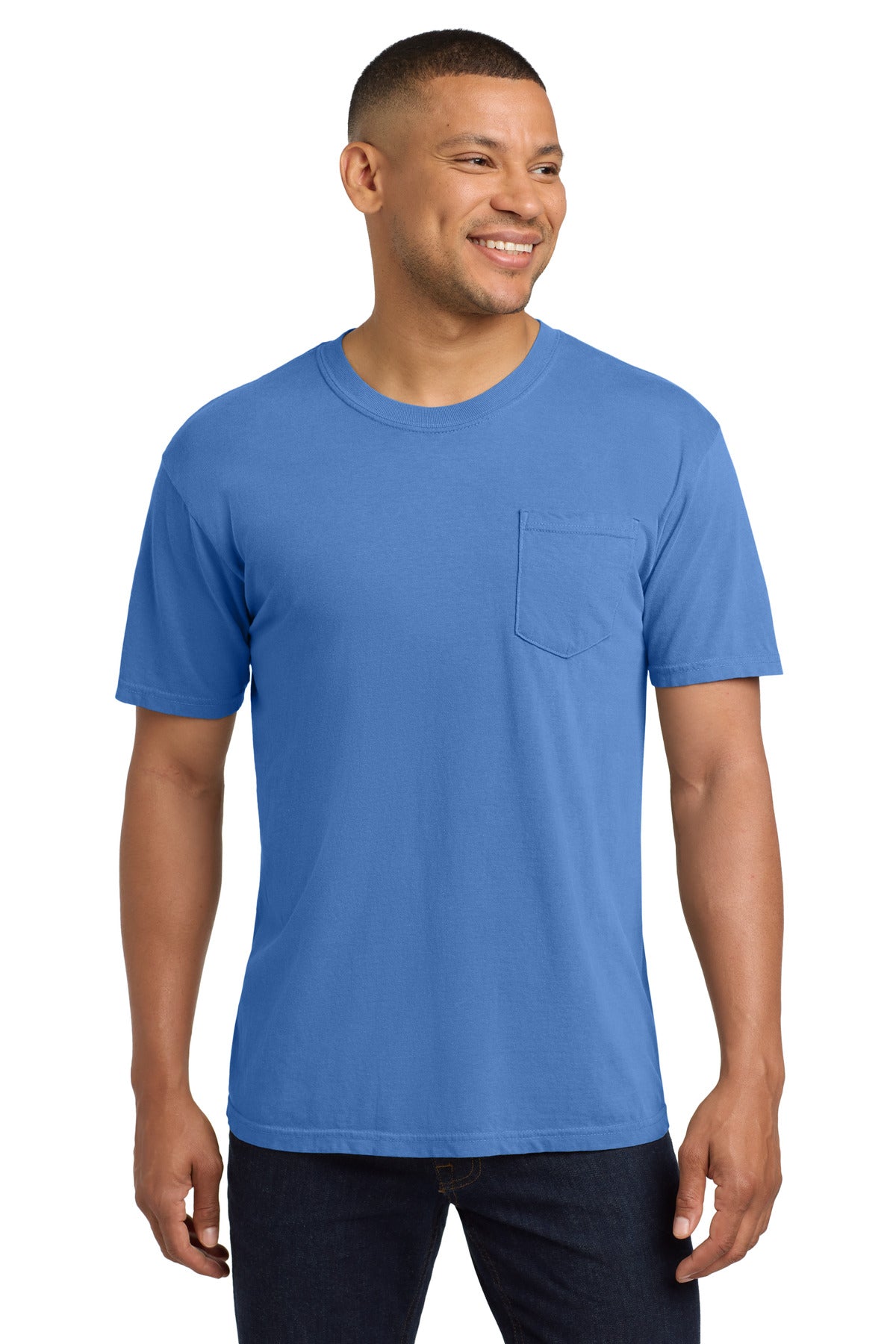 COMFORT COLORS  Heavyweight Ring Spun Pocket Tee. 6030 - Mystic