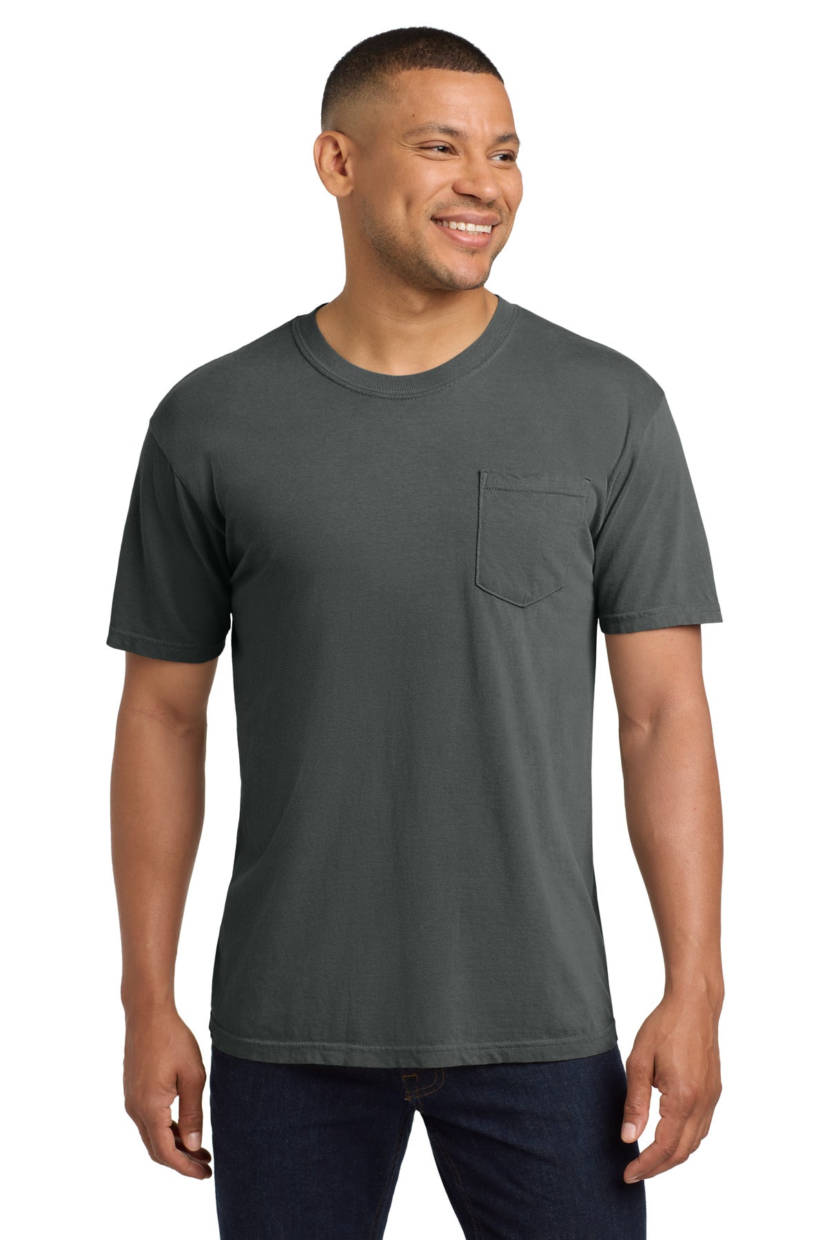COMFORT COLORS  Heavyweight Ring Spun Pocket Tee. 6030 - Pepper