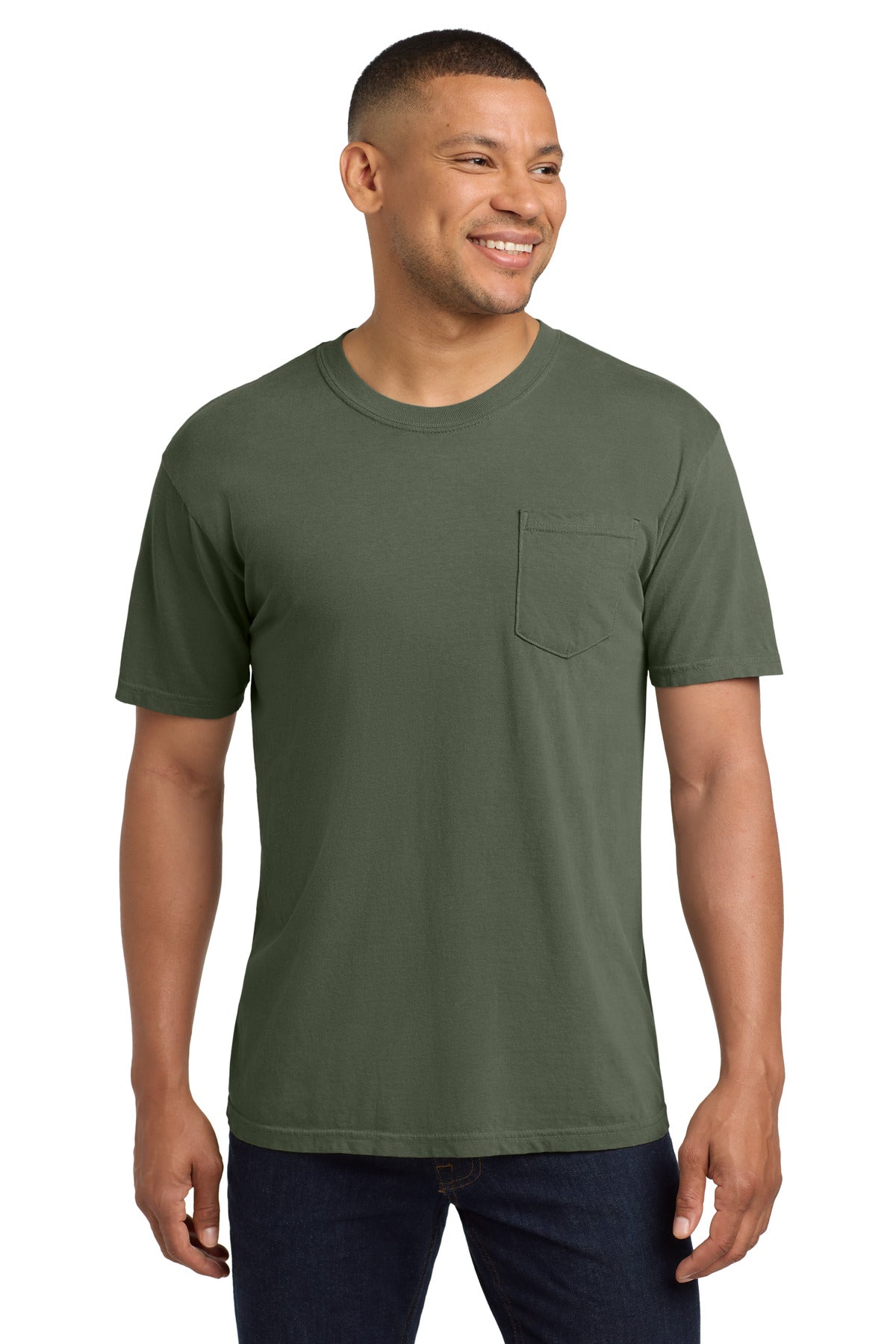 COMFORT COLORS  Heavyweight Ring Spun Pocket Tee. 6030 - Sage