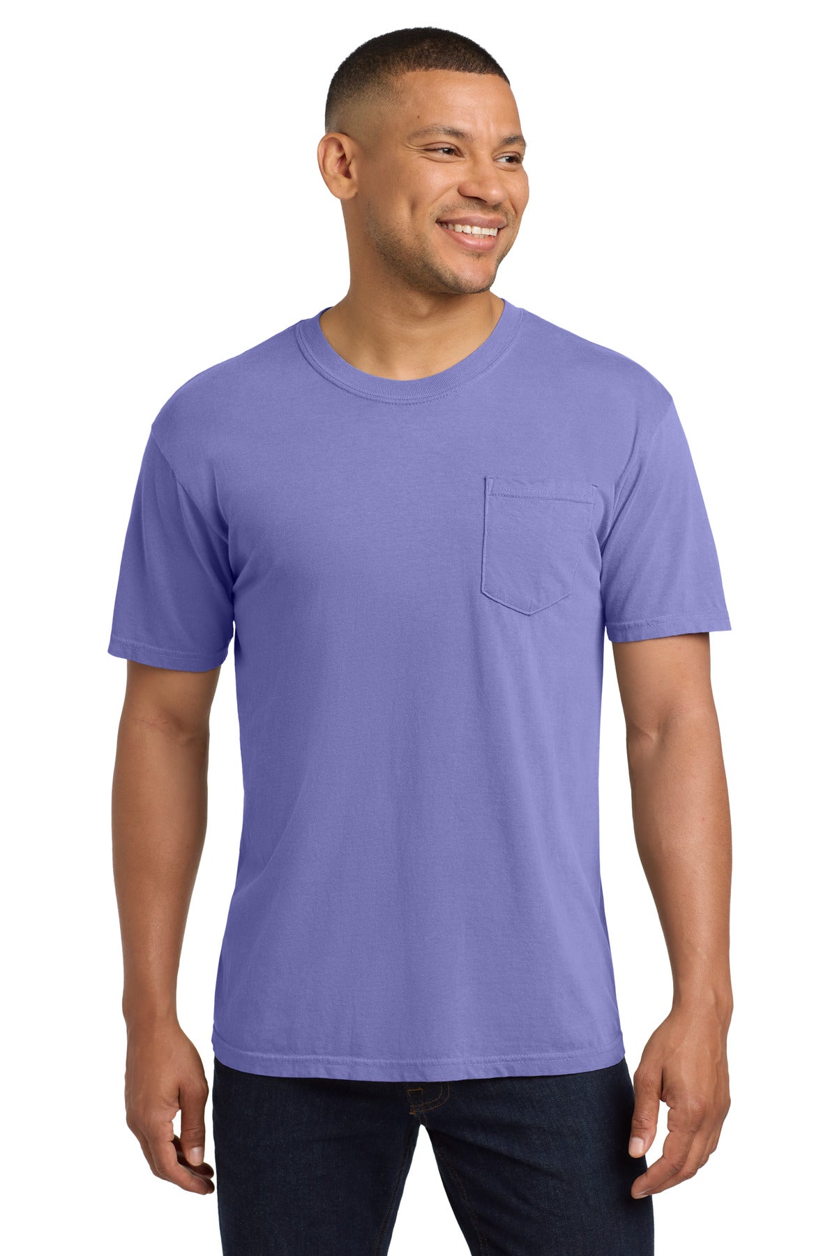 COMFORT COLORS  Heavyweight Ring Spun Pocket Tee. 6030 - Violet