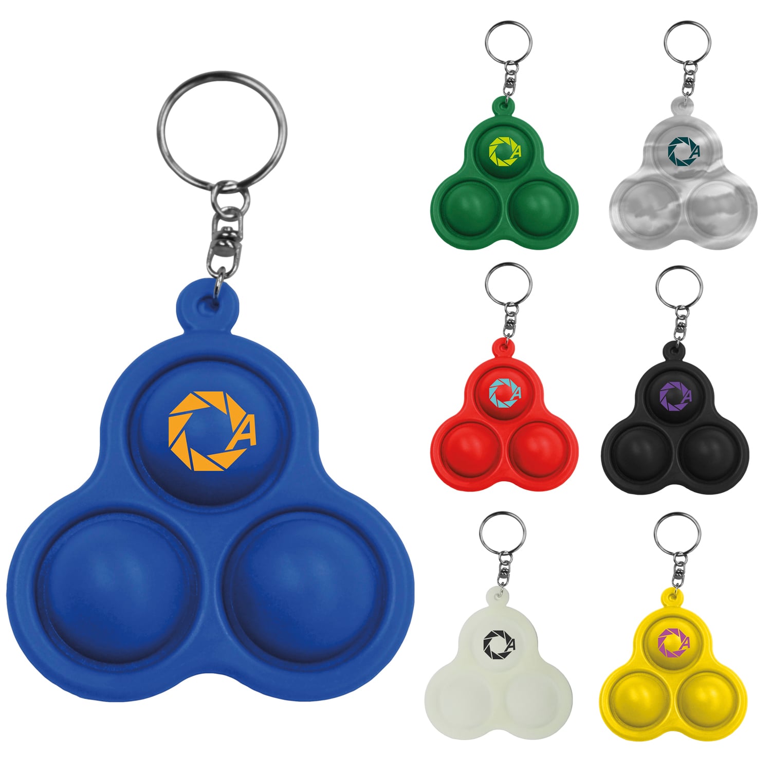 Pop 3 Bubbles Keychain 