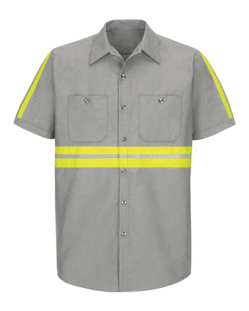 Red Kap SP24E - Light Grey/ Yellow Trim