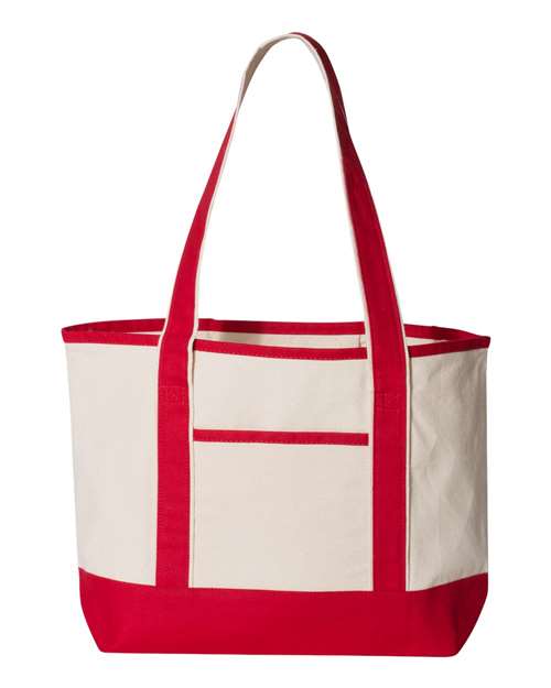 Q-Tees Q125800 - Natural/ Red
