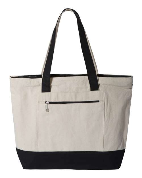 Q-Tees Q1300 - Natural/ Black