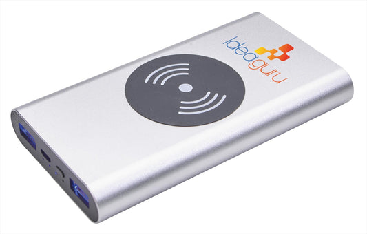 Aluminum HD Wireless Power Bank 10,000 mAh