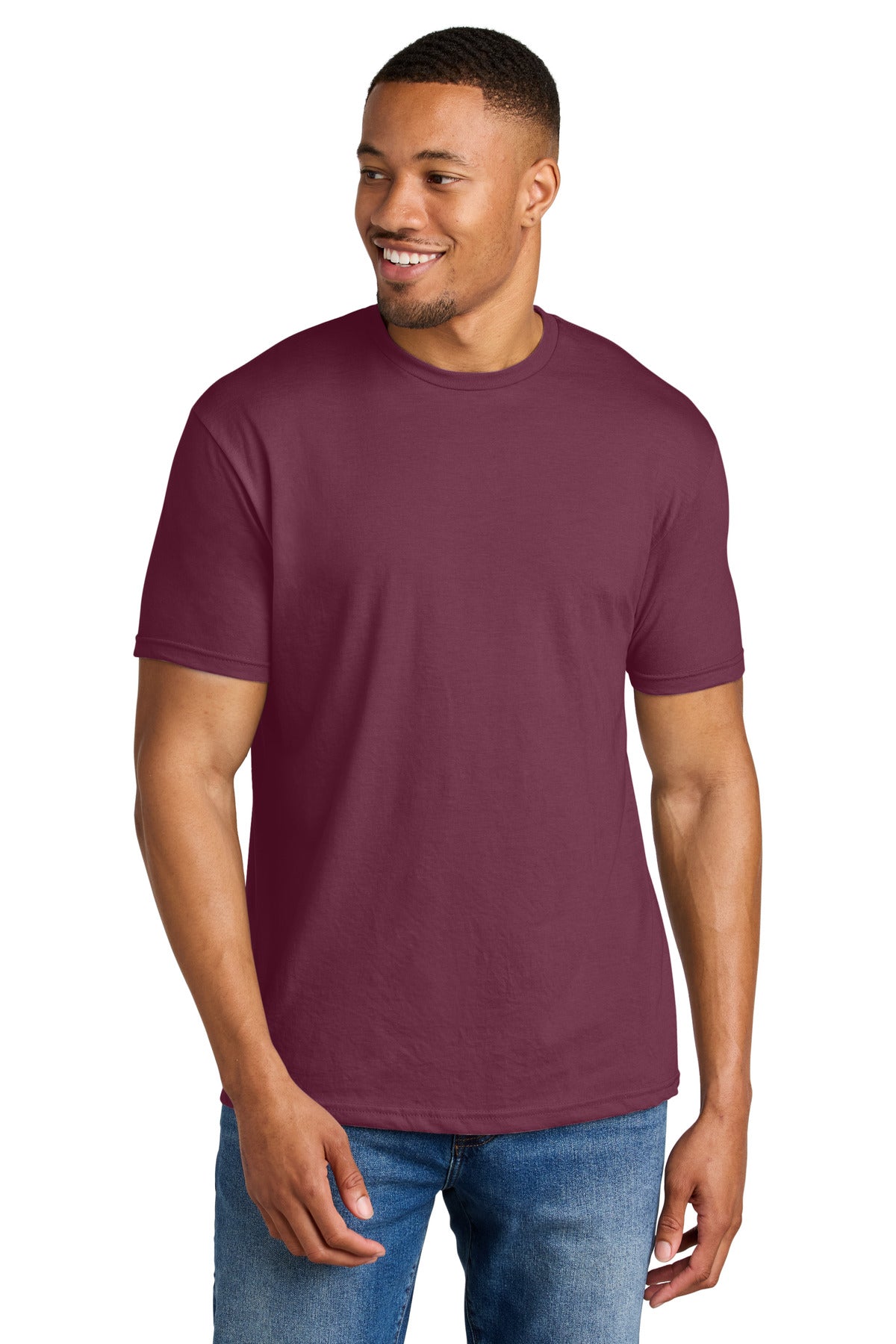 Gildan Softstyle CVC Tee 64000CVC - Maroon Mist