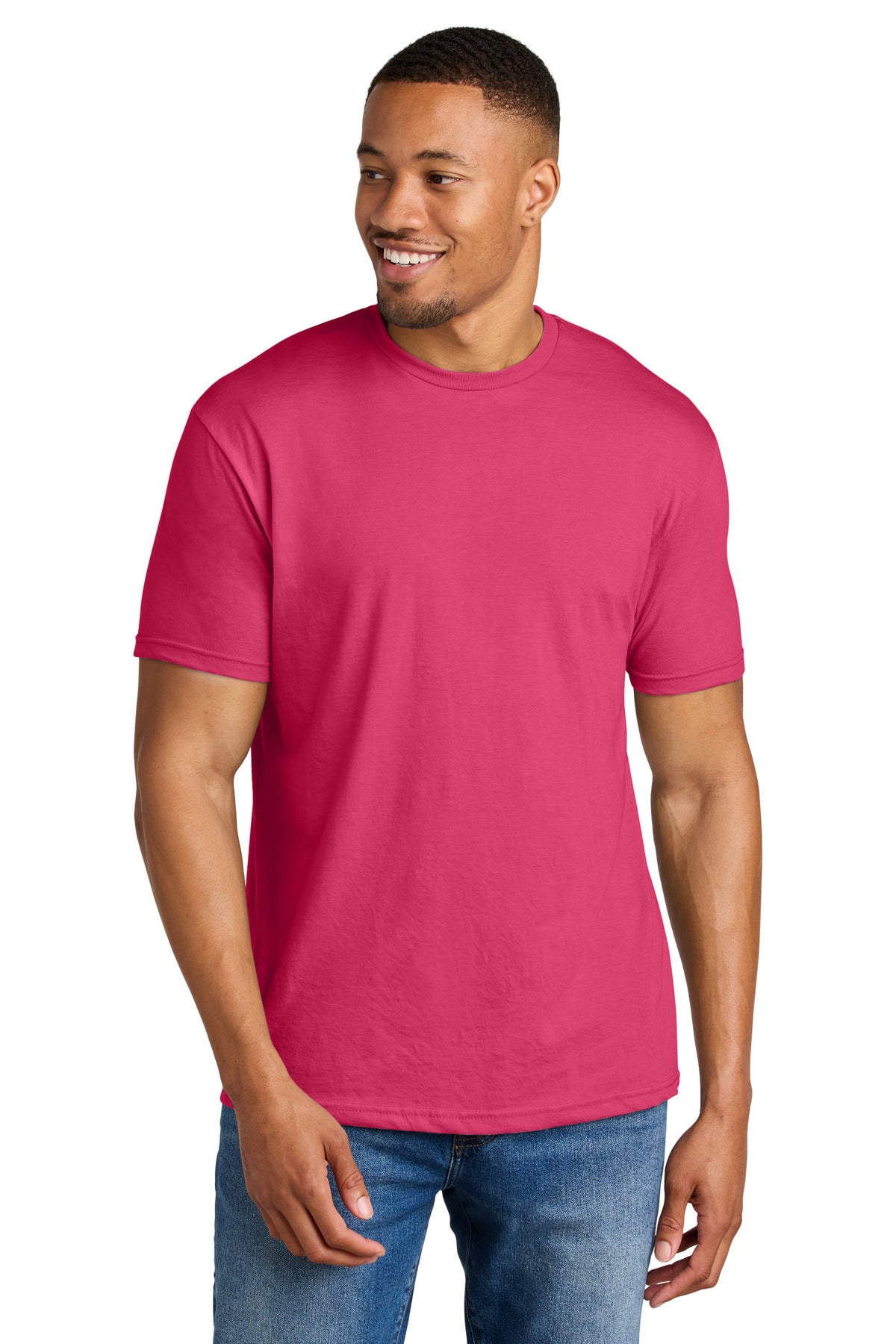 Gildan Softstyle CVC Tee 64000CVC - Pink Lemonade Mist