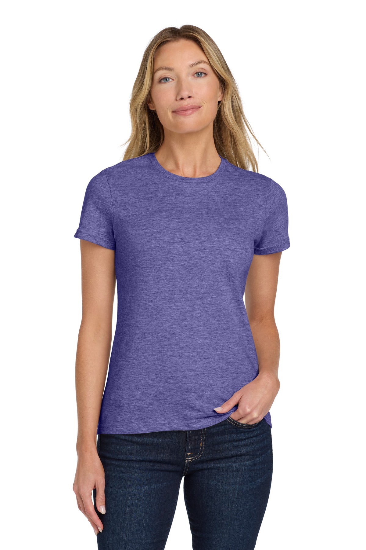 Gildan Softstyle Women's T-Shirt. 64000L - Heather Purple