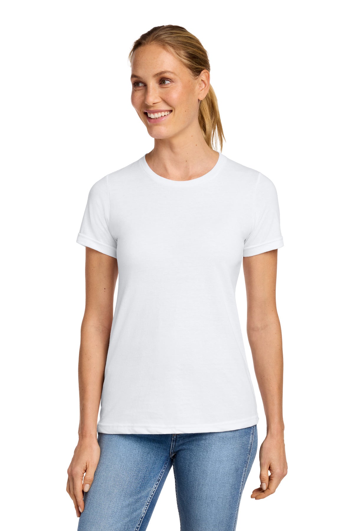 Gildan Softstyle Women's CVC T-Shirt 64001LCVC - White