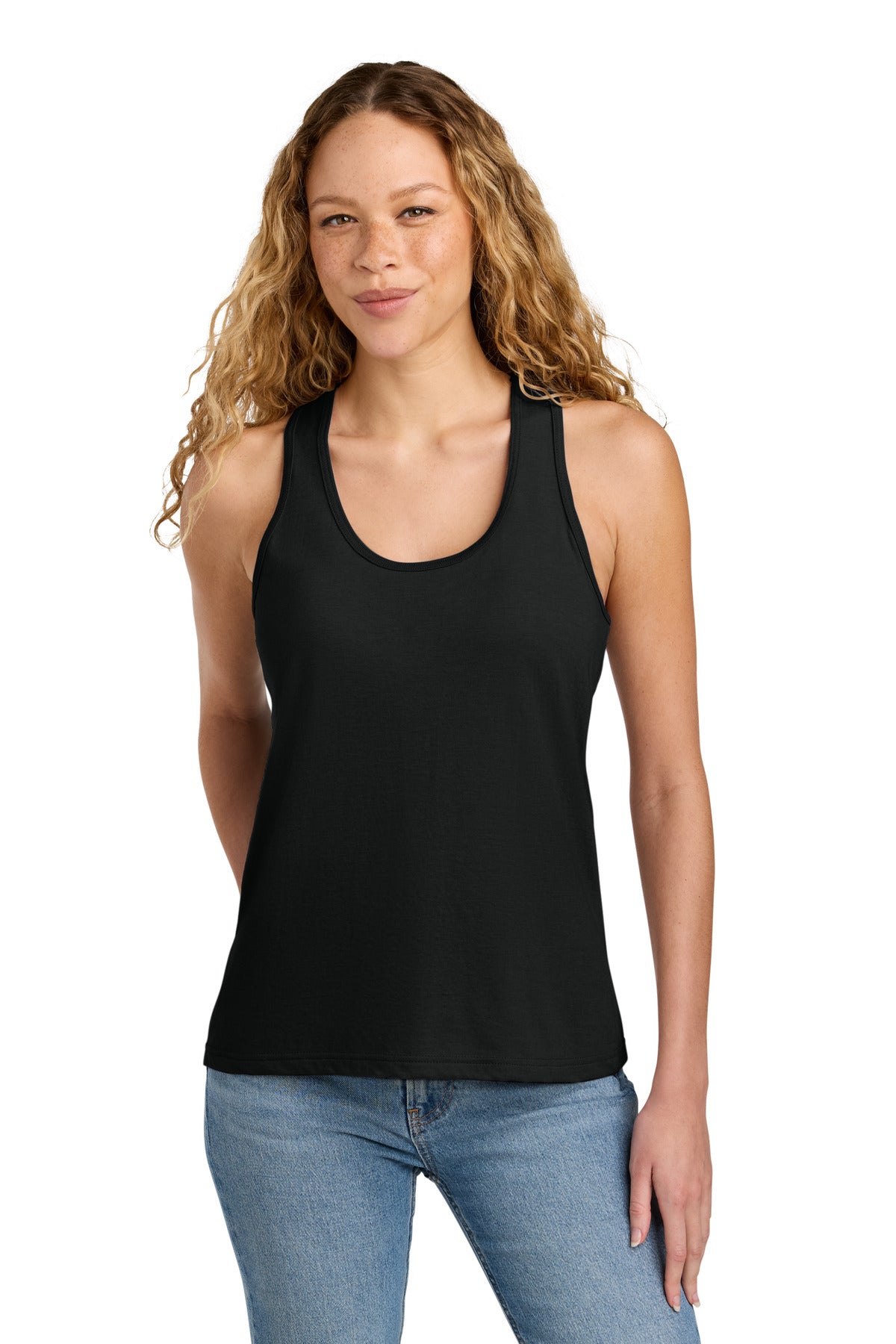 Gildan Softstyle Women's CVC Racerback Tank 64220LCVC - Pitch Black