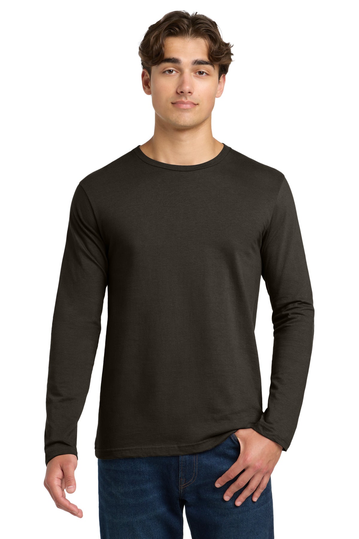 Gildan Softstyle Long Sleeve T-Shirt. 64400 - Dark Chocolate