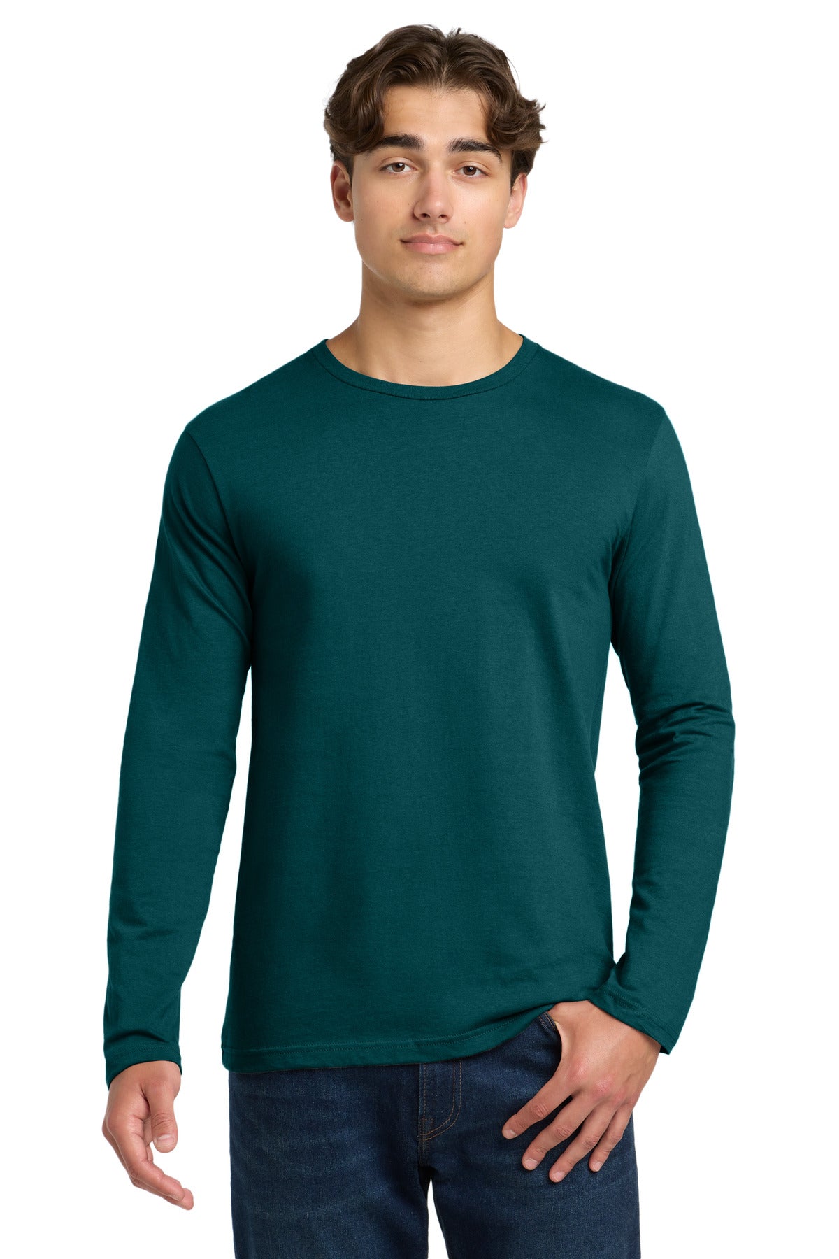 Gildan Softstyle Long Sleeve T-Shirt. 64400 - Fan Marine Green