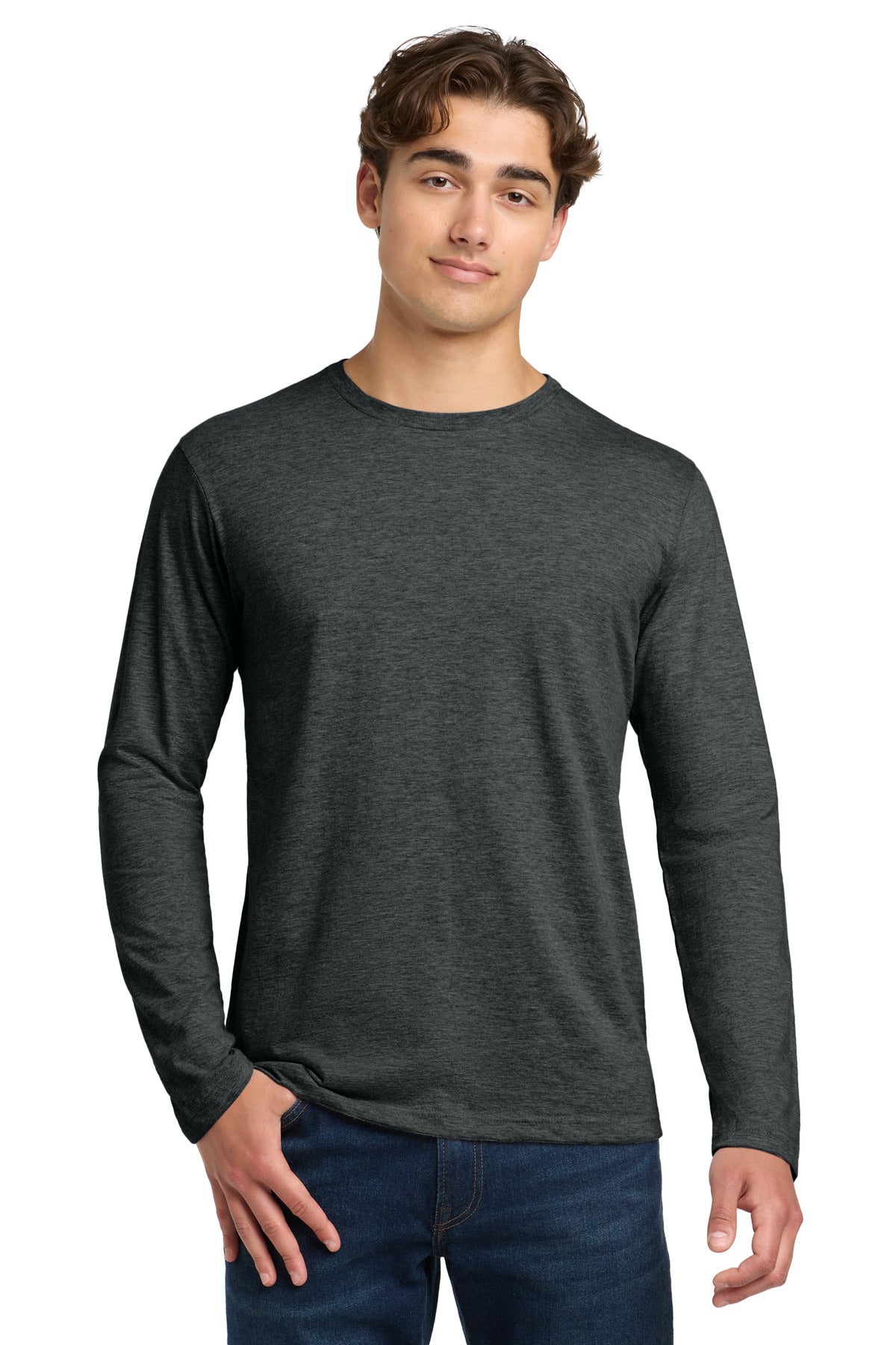Gildan Softstyle Long Sleeve T-Shirt. 64400 - Heather Dark Grey