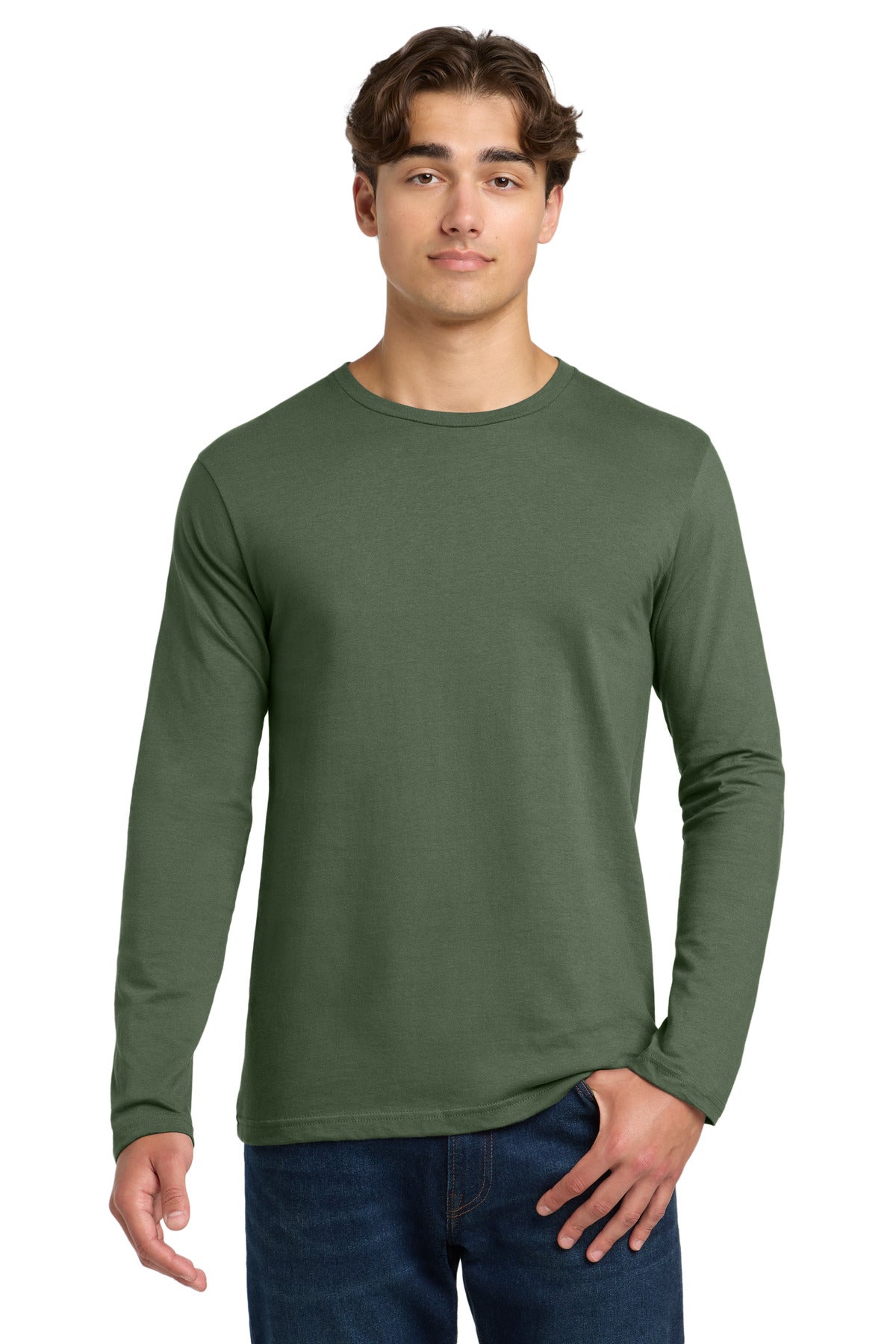 Gildan Softstyle Long Sleeve T-Shirt. 64400 - Military Green