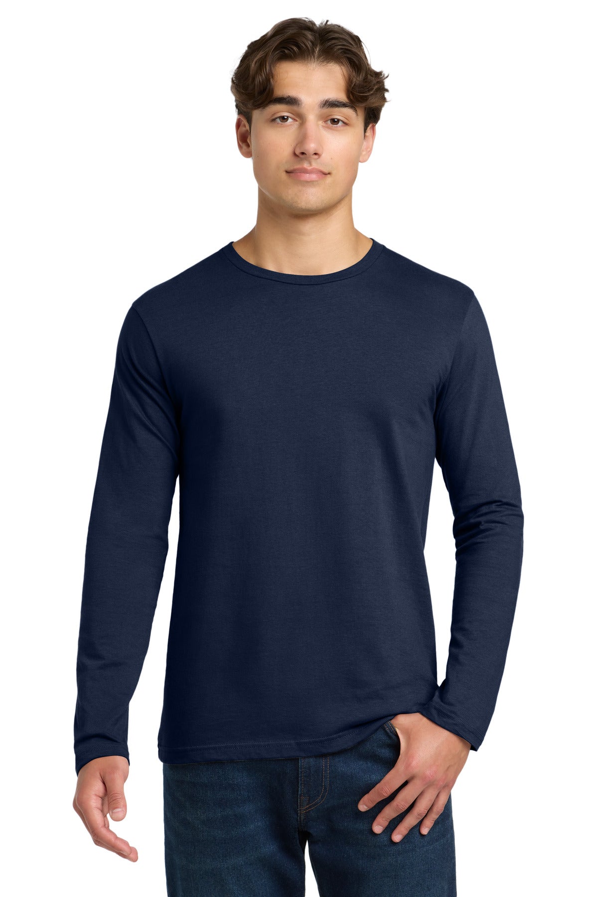 Gildan Softstyle Long Sleeve T-Shirt. 64400 - Navy