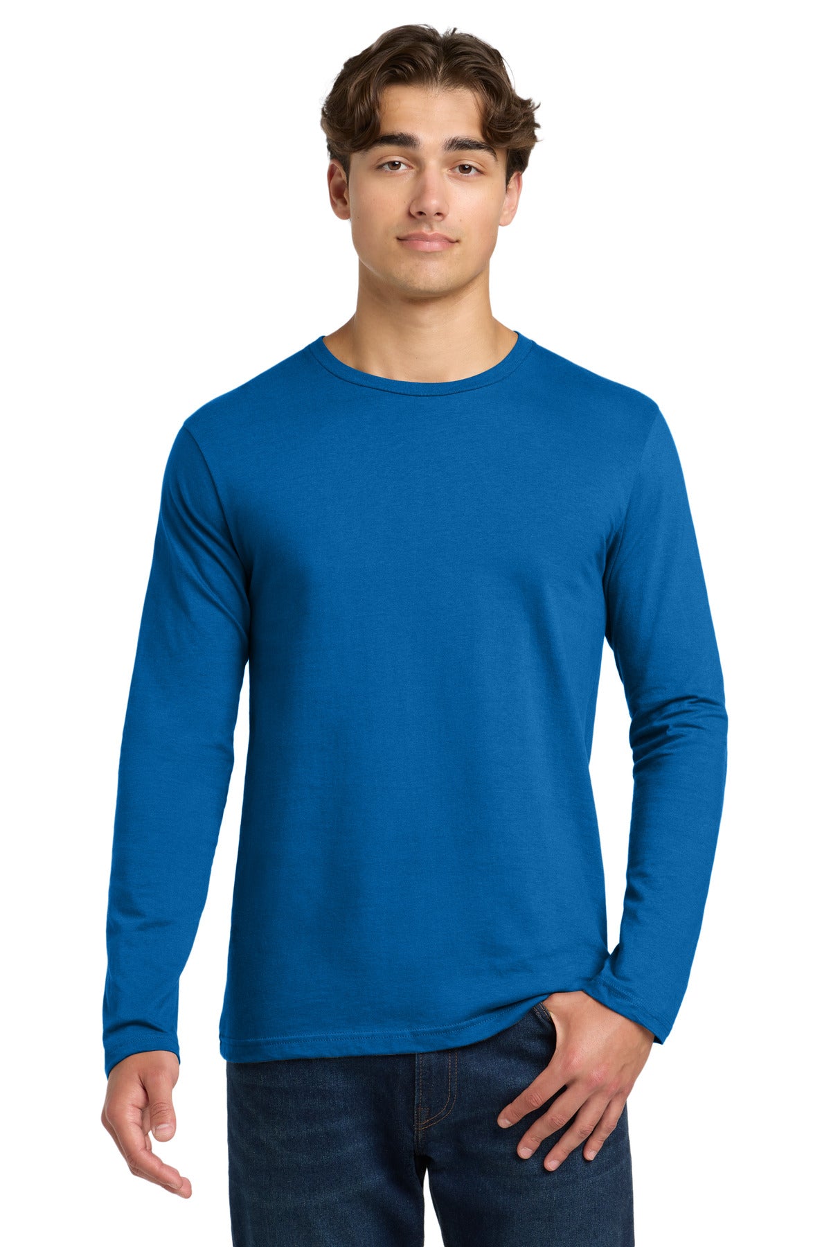 Gildan Softstyle Long Sleeve T-Shirt. 64400 - Neon Blue