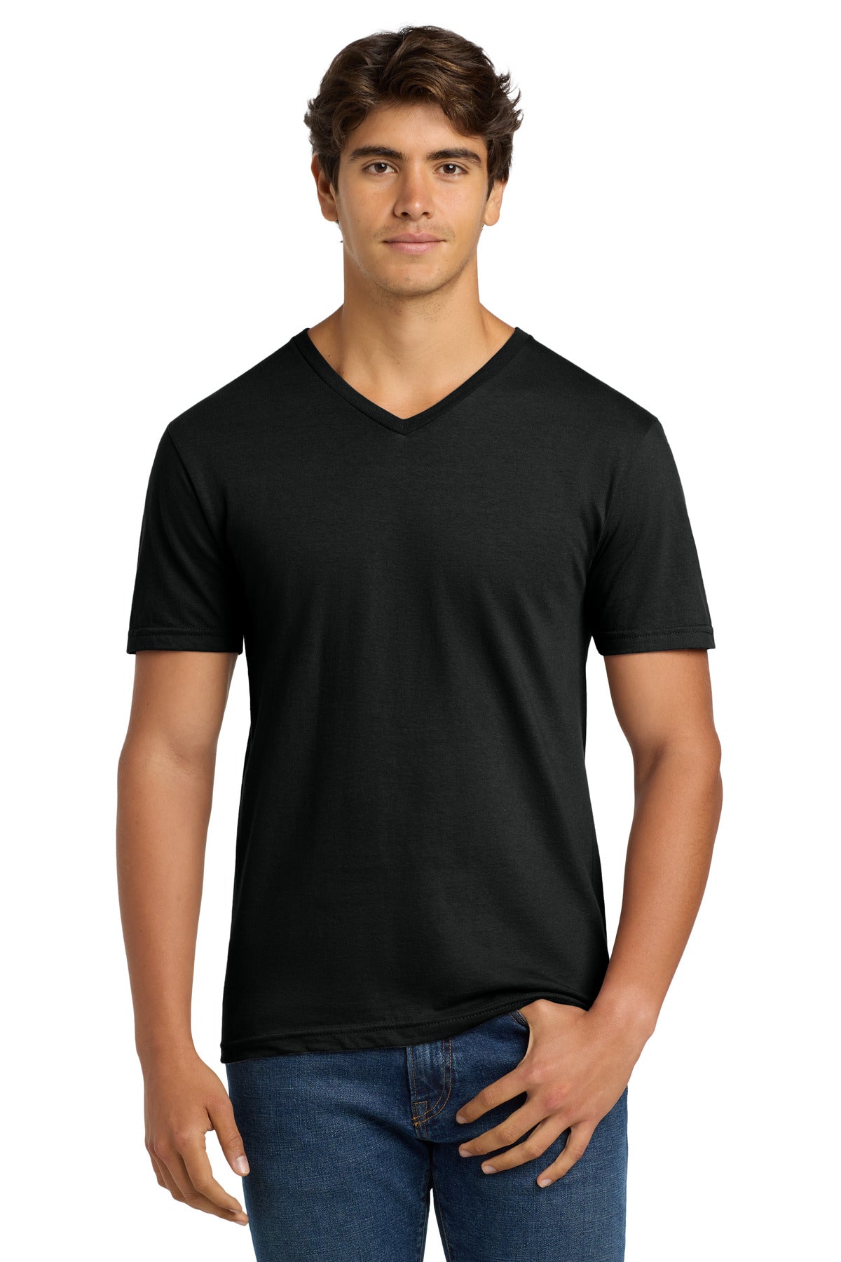 Gildan Softstyle V-Neck T-Shirt. 64V00 - Black