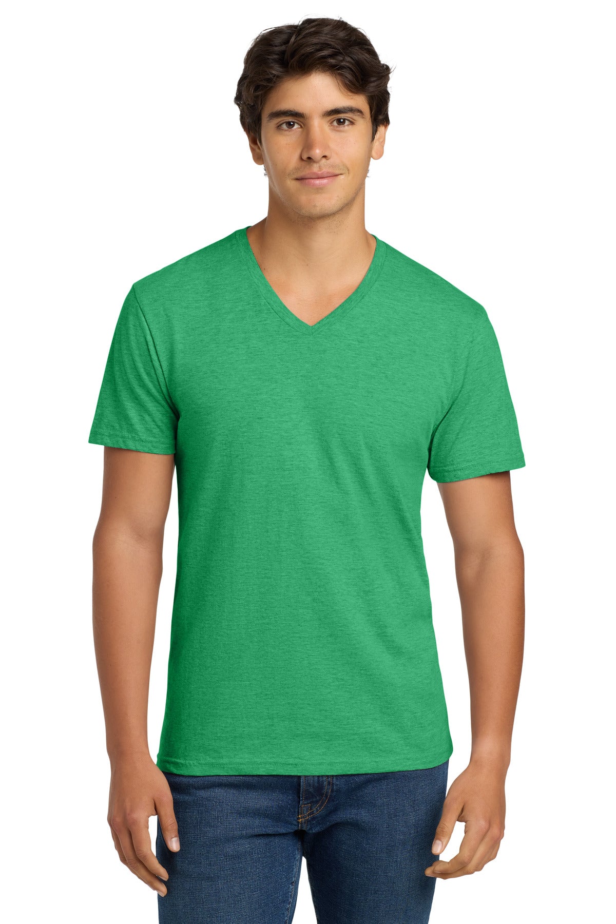 Gildan Softstyle V-Neck T-Shirt. 64V00 - Heather Irish Green