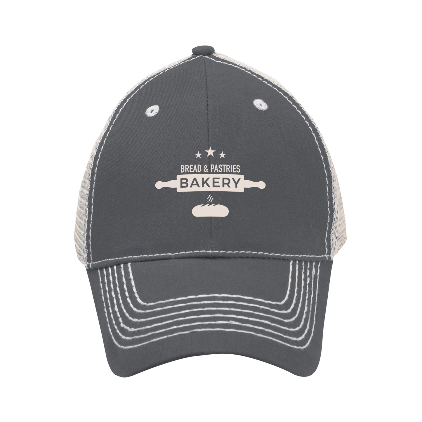 Heavy Stitch Cap With Mesh