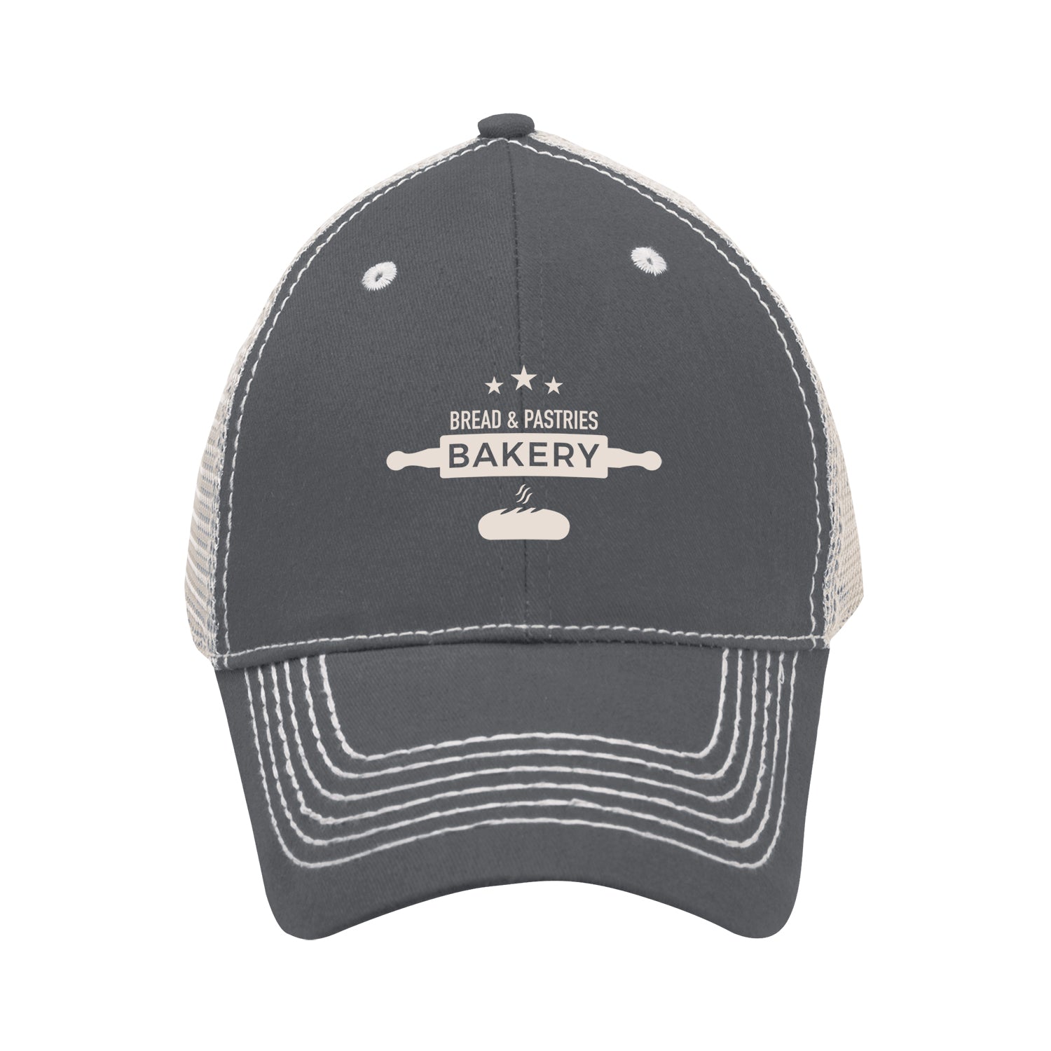 Heavy Stitch Cap With Mesh