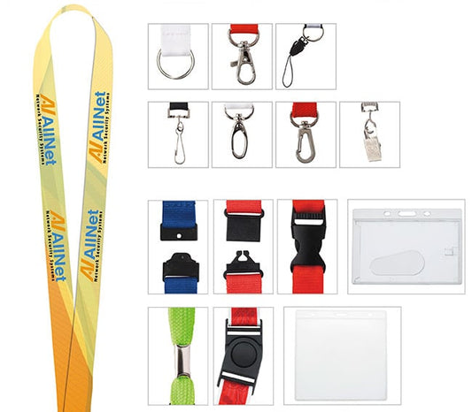 5/8" Polyester 4 Color Lanyard