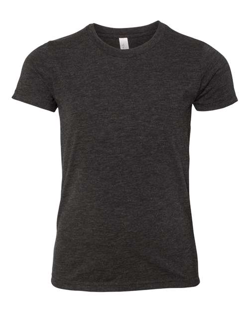 BELLA + CANVAS 3413Y - Charcoal Black Triblend