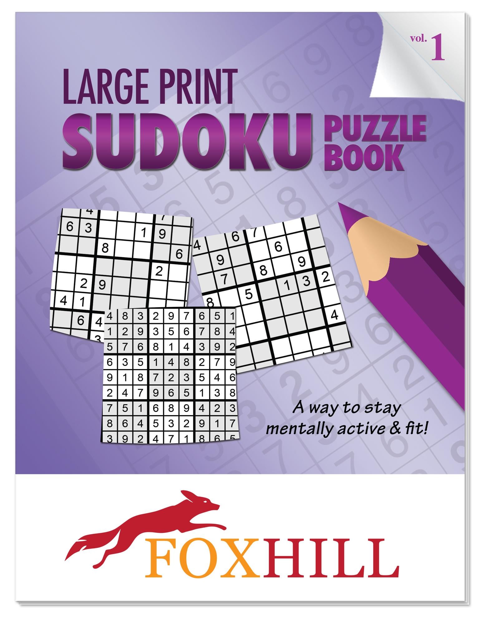 Puzzle Book: LARGE PRINT Sudoku