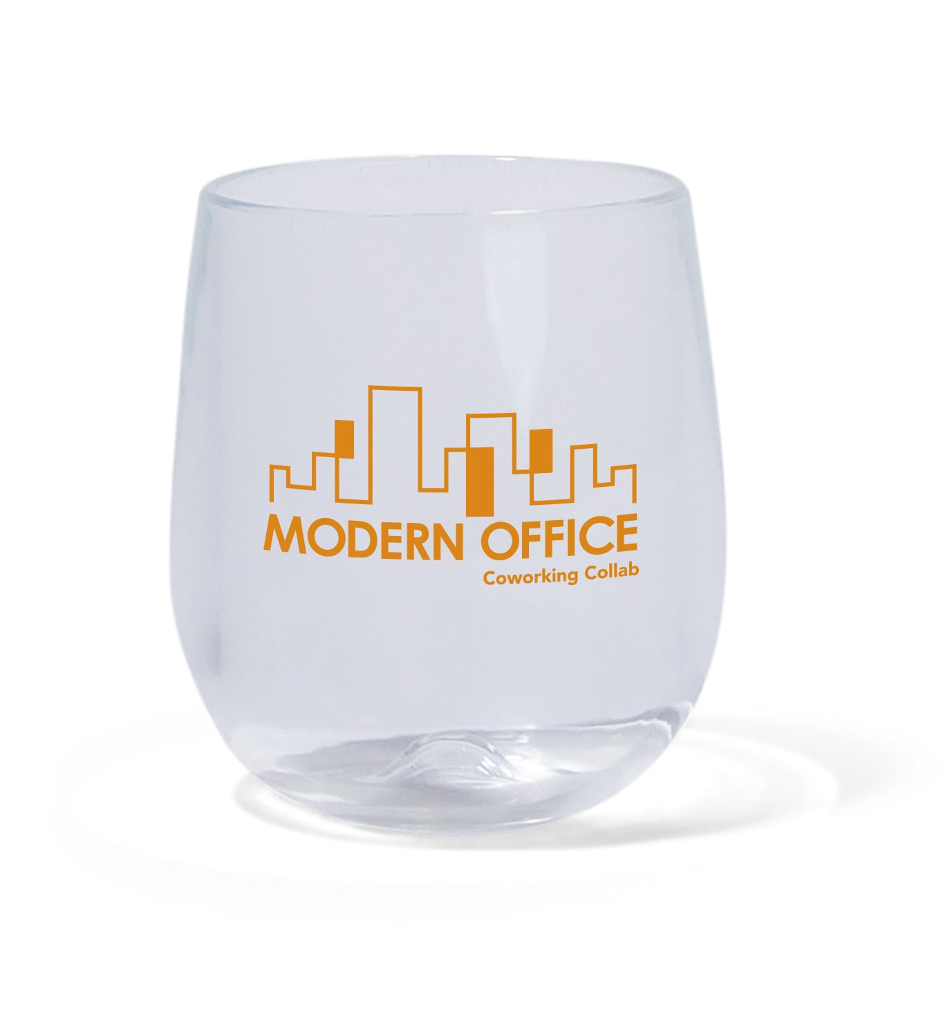 Clear Stemless Wine Glass - 12 oz.
