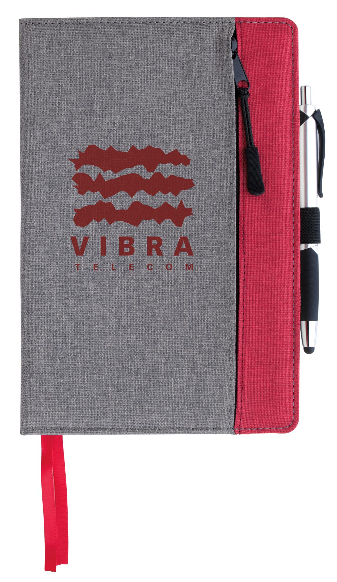 Front Zip Pocket Journal