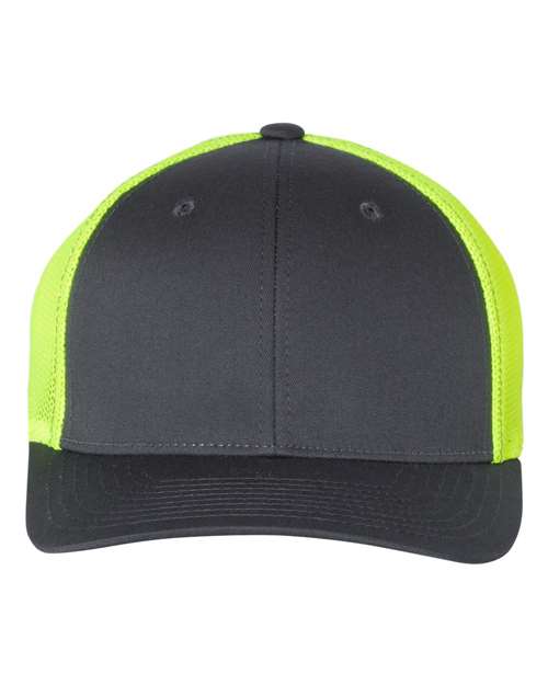 Richardson 110 - Charcoal/ Neon Yellow