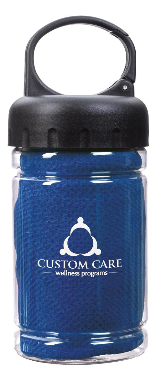 Carabiner Bottle with Cooling Towel