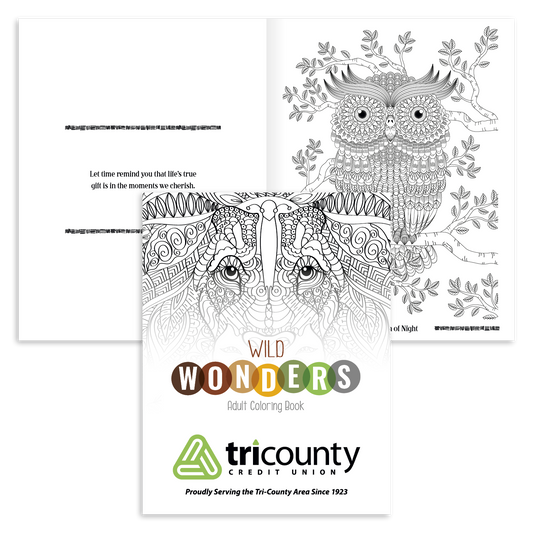 Wild Wonders Adult Coloring Book