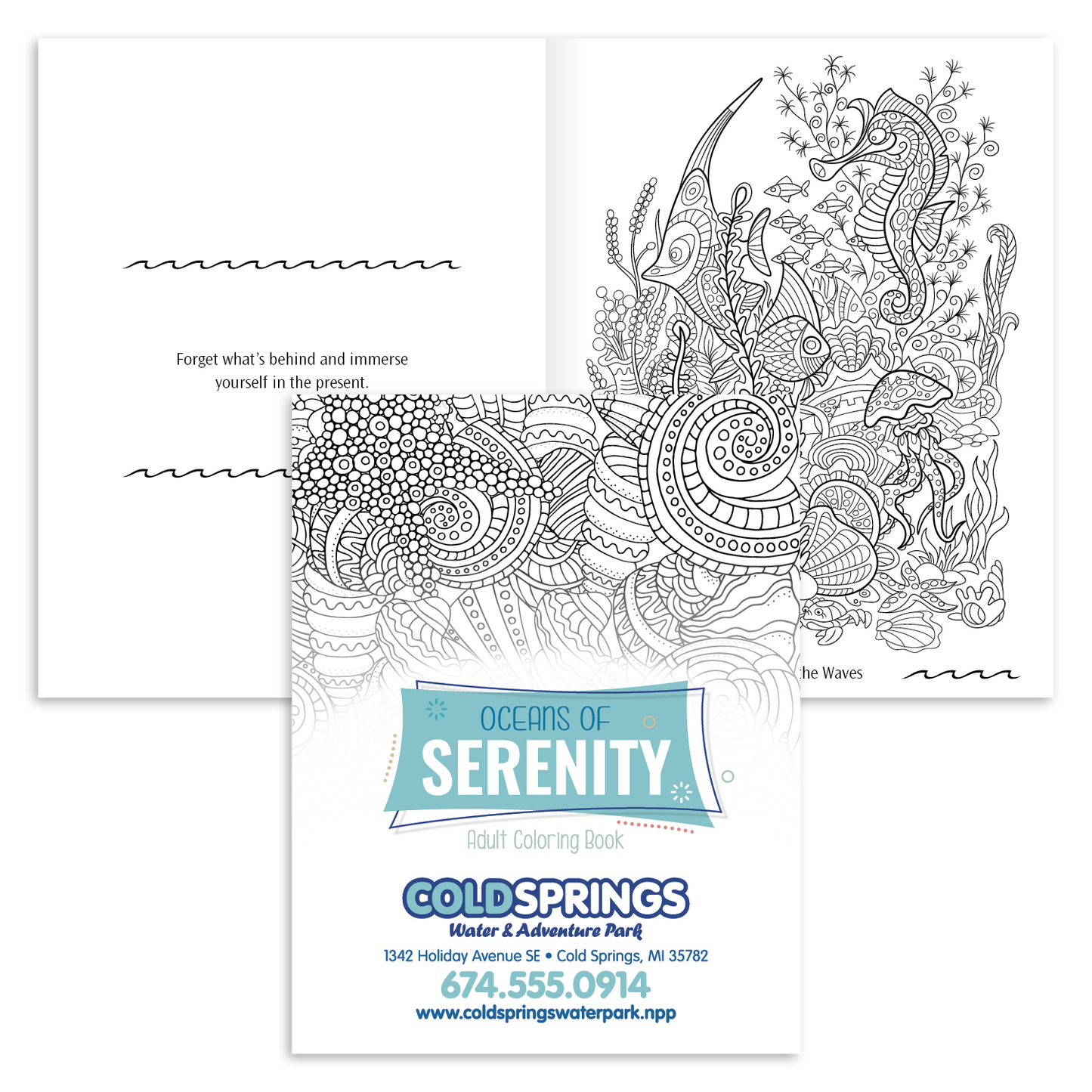 Oceans of Serenity Adult Coloring Book