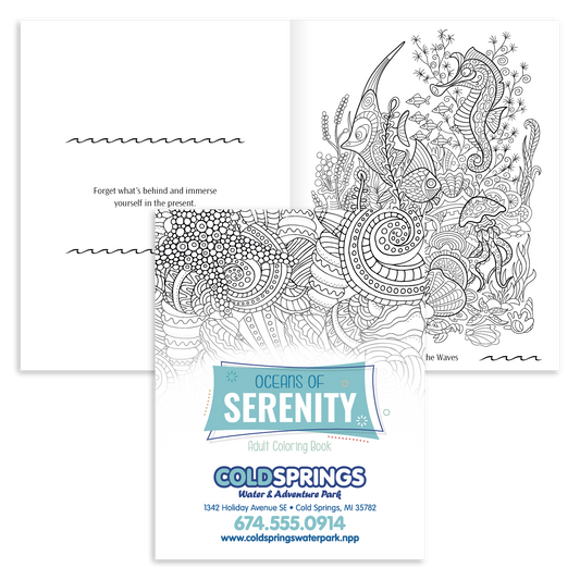 Oceans of Serenity Adult Coloring Book