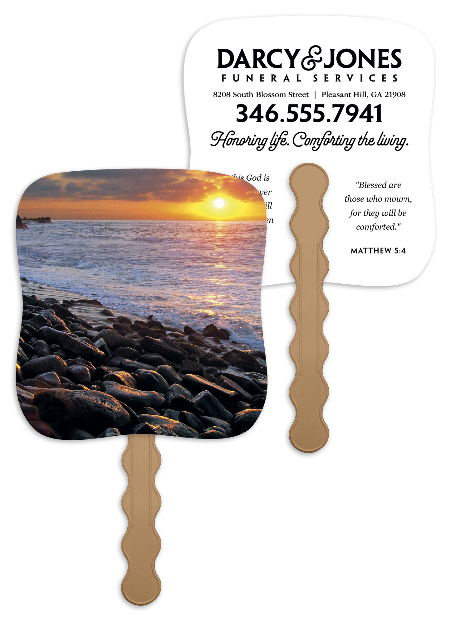 Sunset Shore - Pictorial Fan