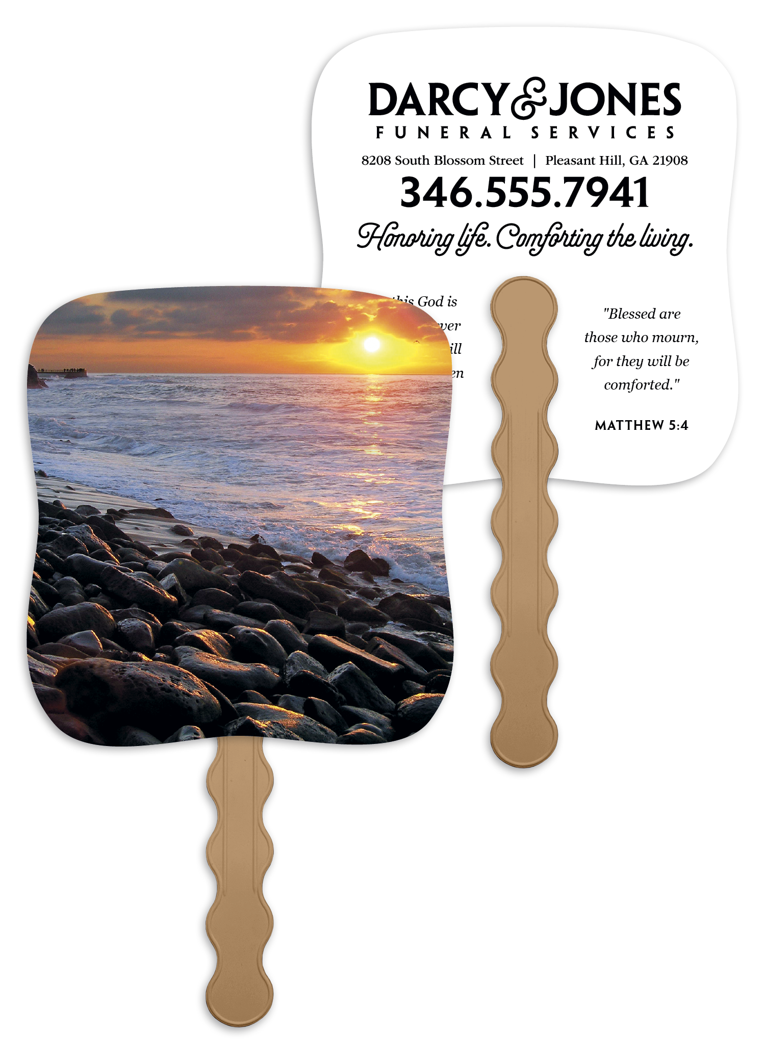 Sunset Shore - Pictorial Fan