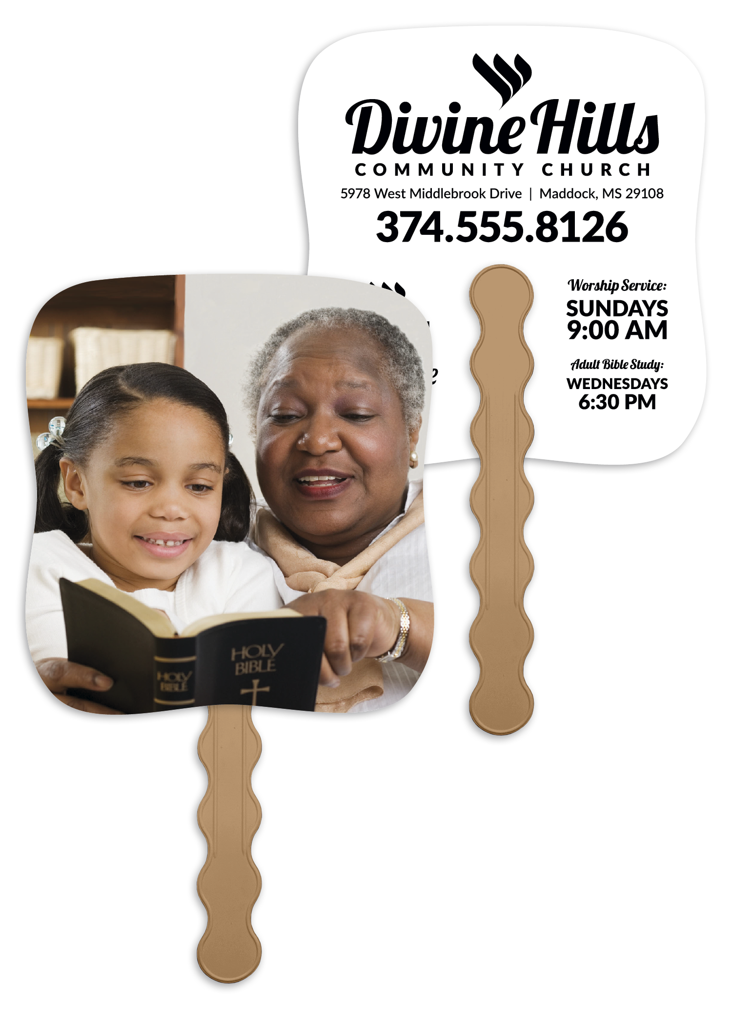 Bible Study - Pictorial Fan