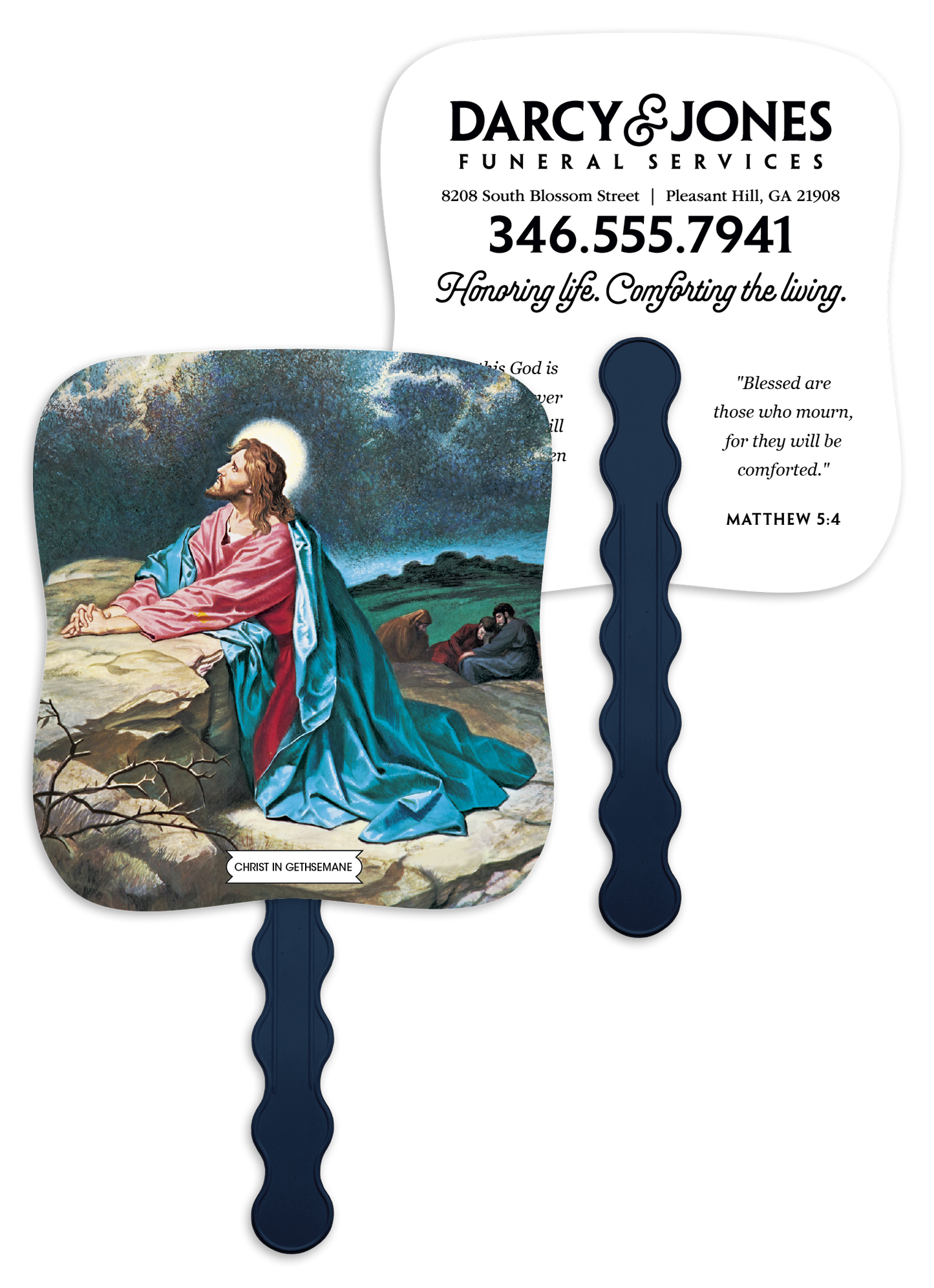 Christ In Gethsemane - Pictorial Fan