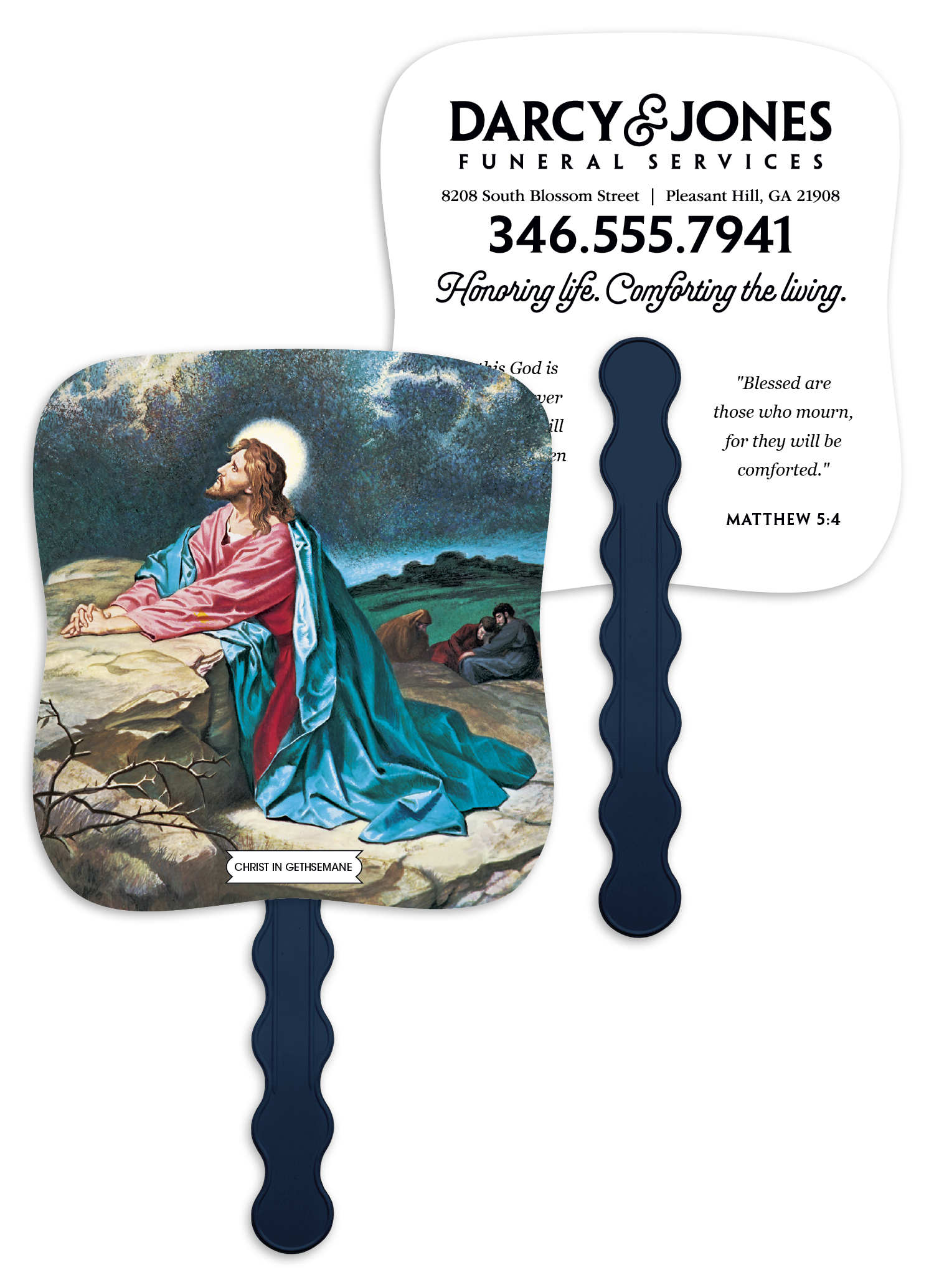 Christ In Gethsemane - Pictorial Fan
