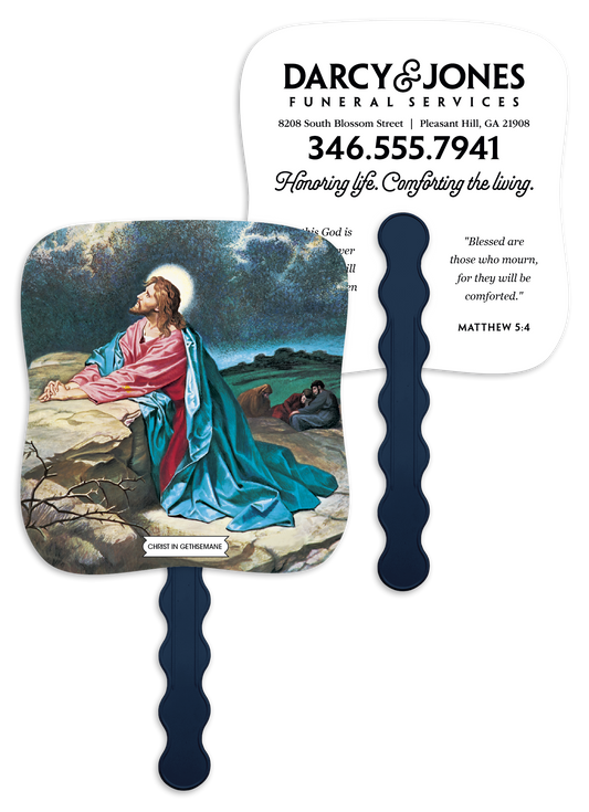 Christ In Gethsemane - Pictorial Fan