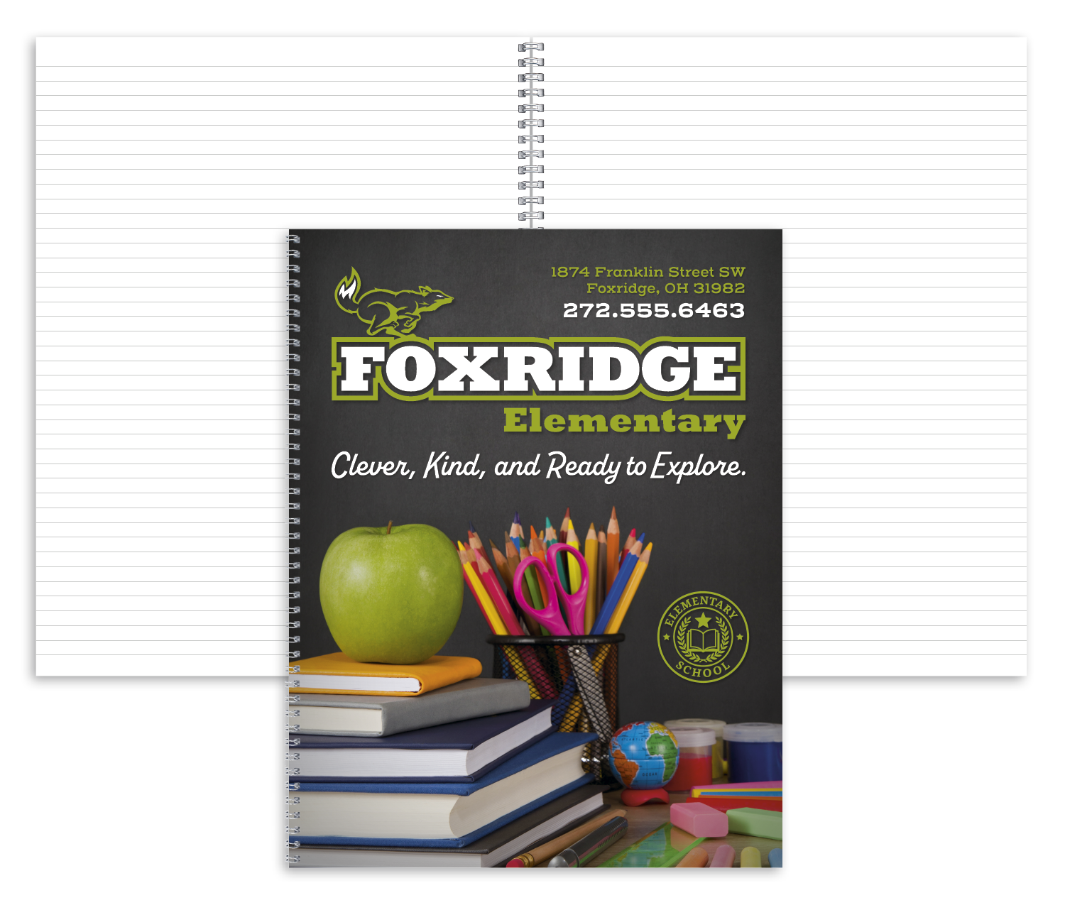 8.5" x 11" Full-Color Notebook		