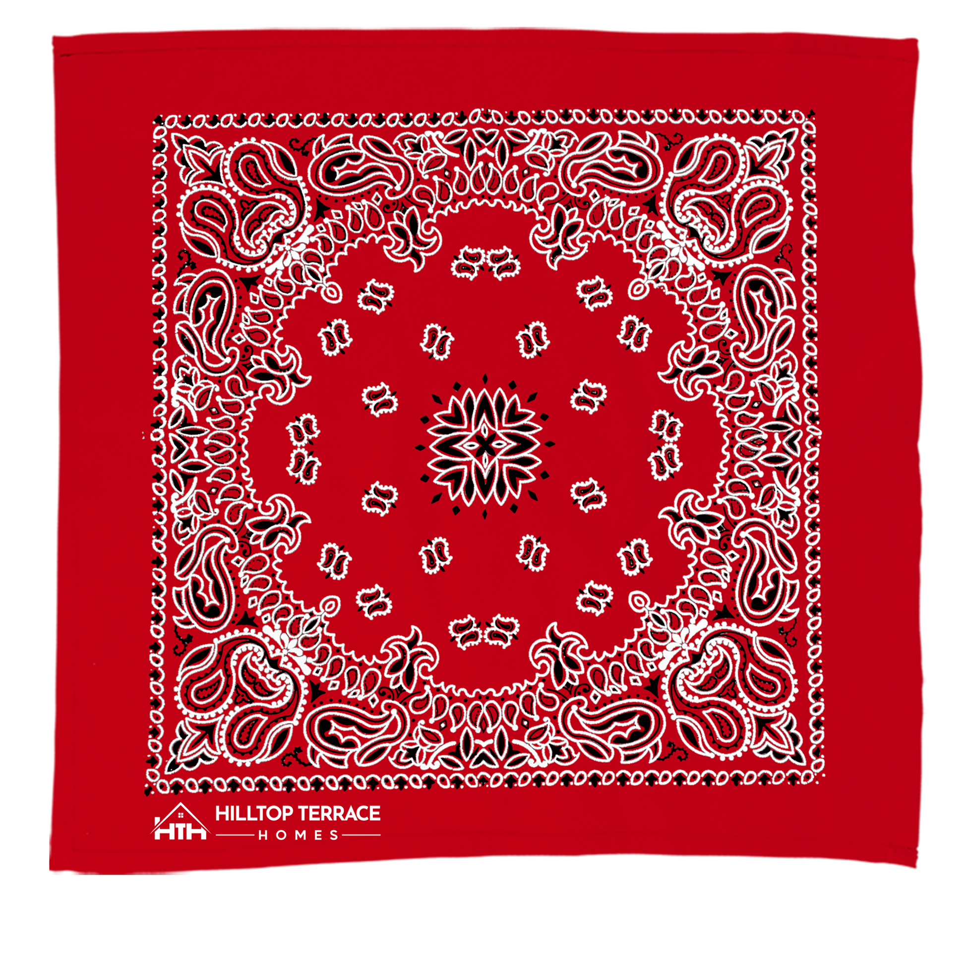 22" Bandana with Stock Paisley Pattern