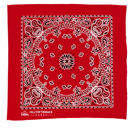 22" Bandana with Stock Paisley Pattern