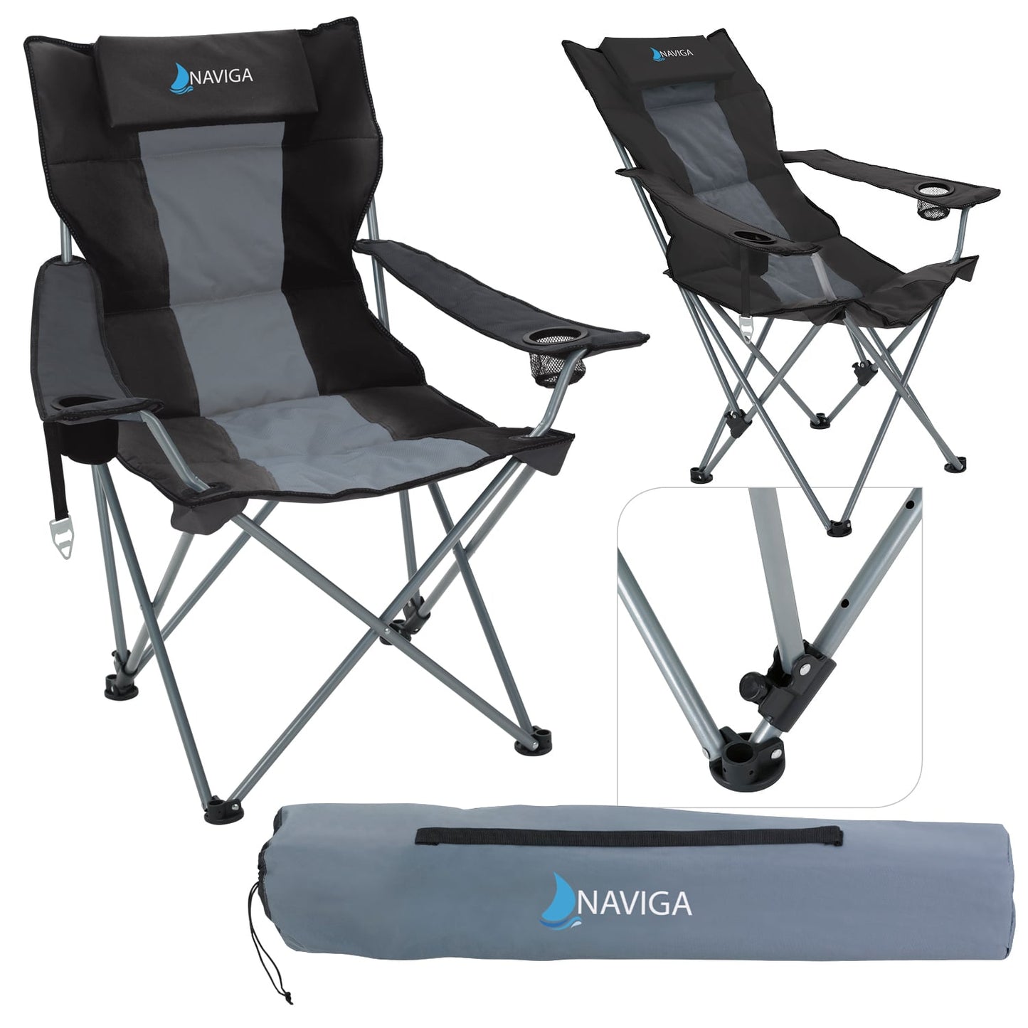 Premium Stripe Reclining Chair