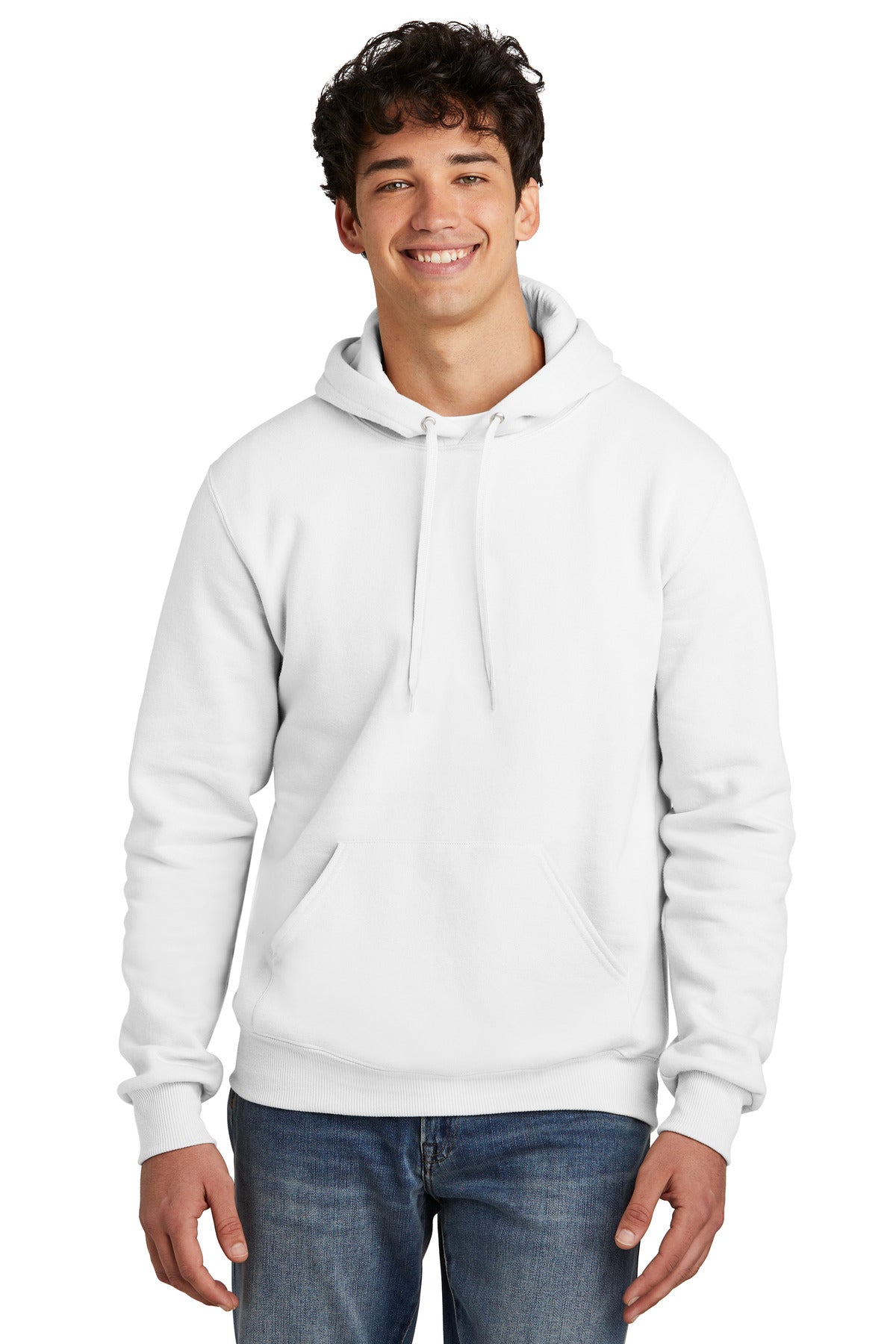 Jerzees Eco Premium Blend Pullover Hooded Sweatshirt 700M - White