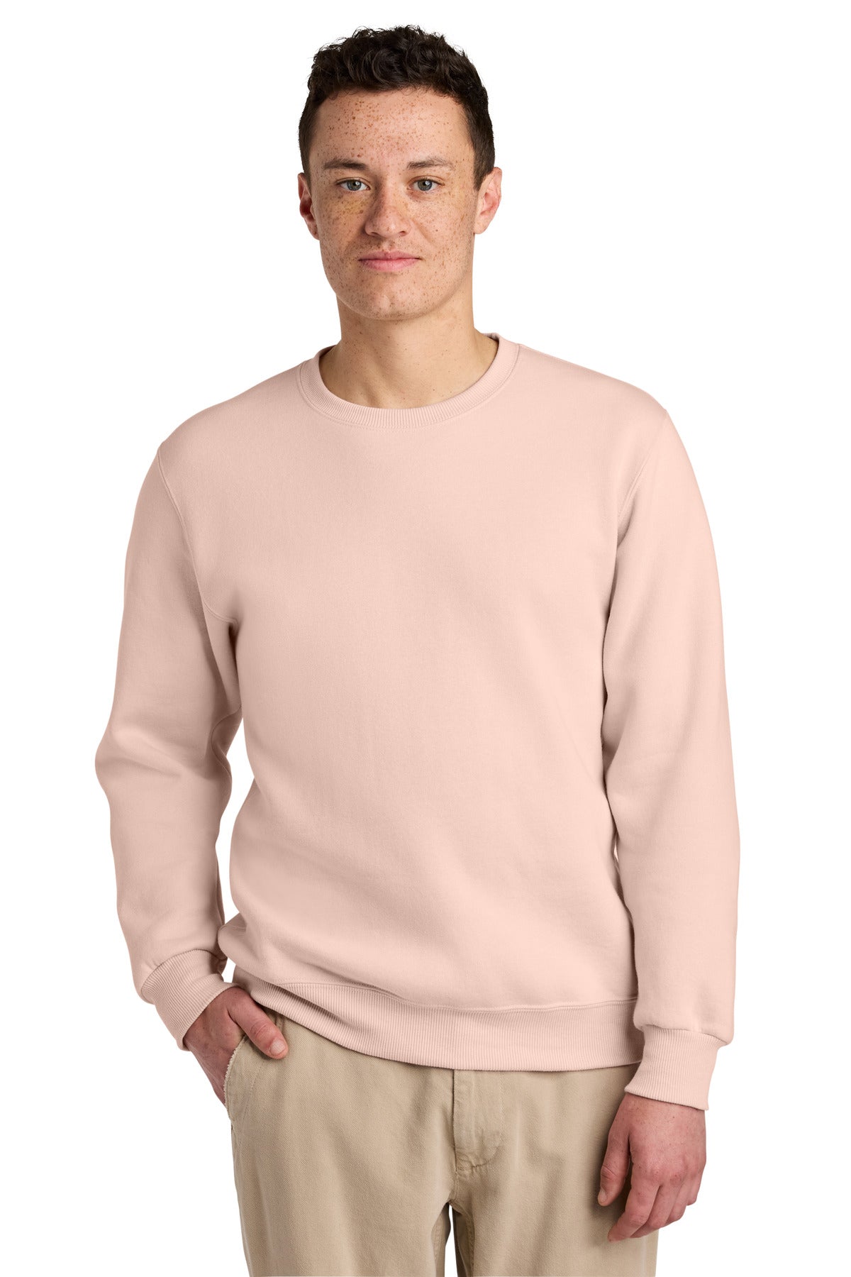 Jerzees Eco Premium Blend Crewneck Sweatshirt 701M - Blush Pink