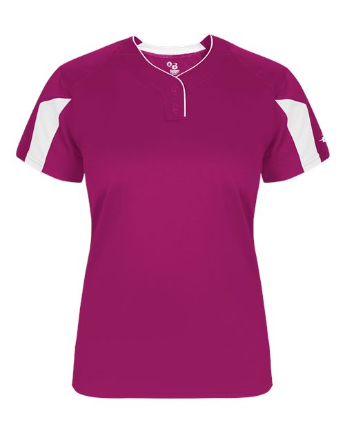 Alleson Athletic 6176 - Hot Pink/ White