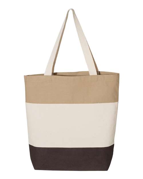 Q-Tees Q125900 - Chocolate/ Natural/ Khaki